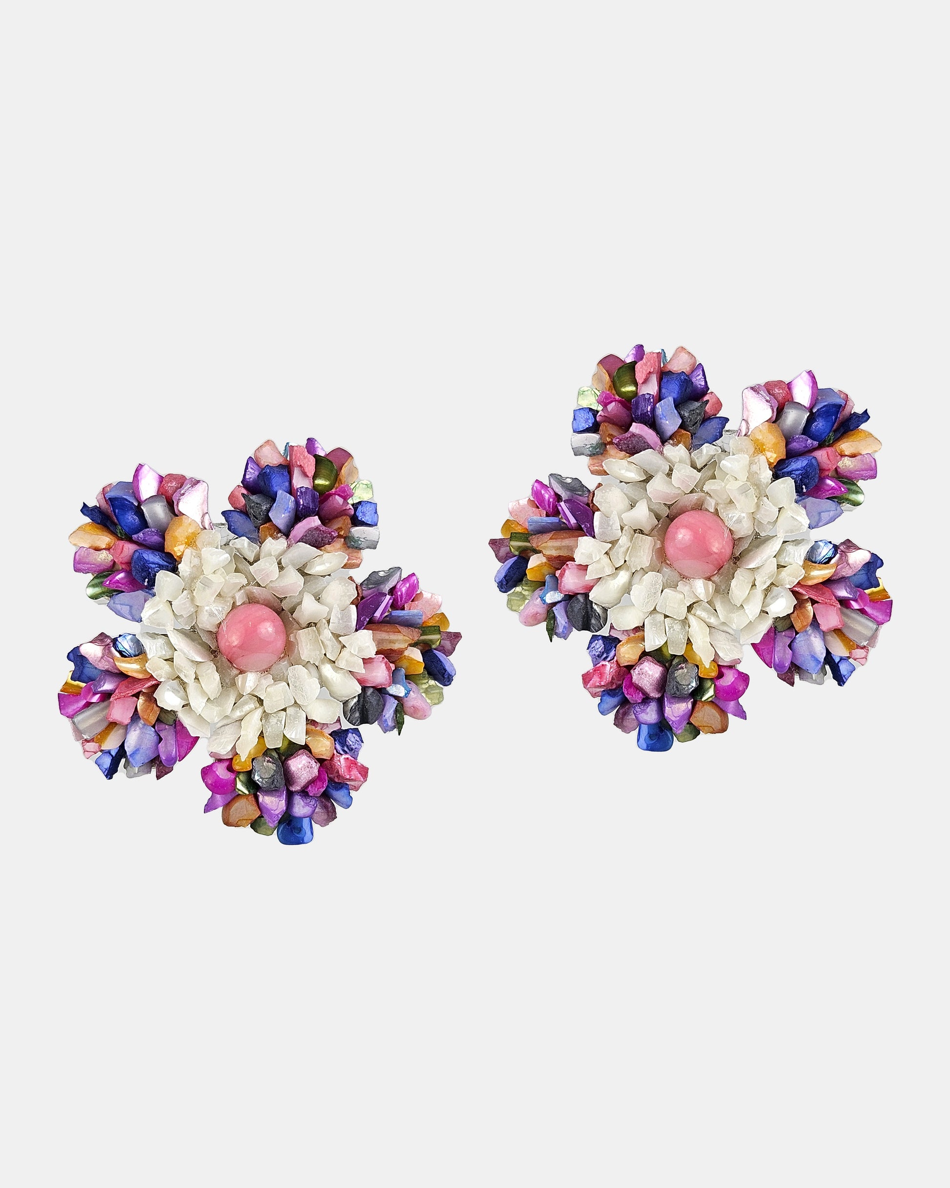 Pendientes Flor nácar Dublos