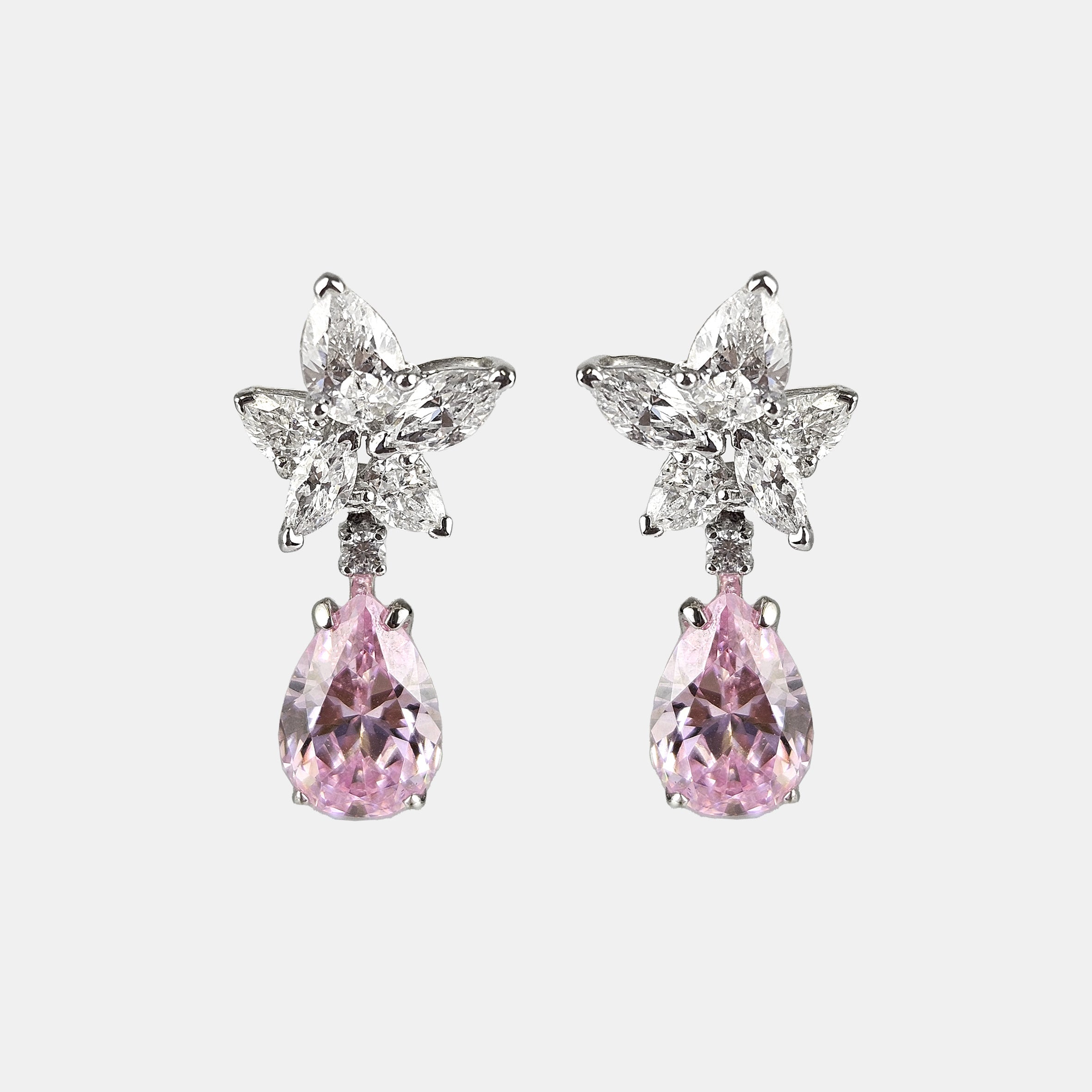 Pendientes Glow plata y zirconitas