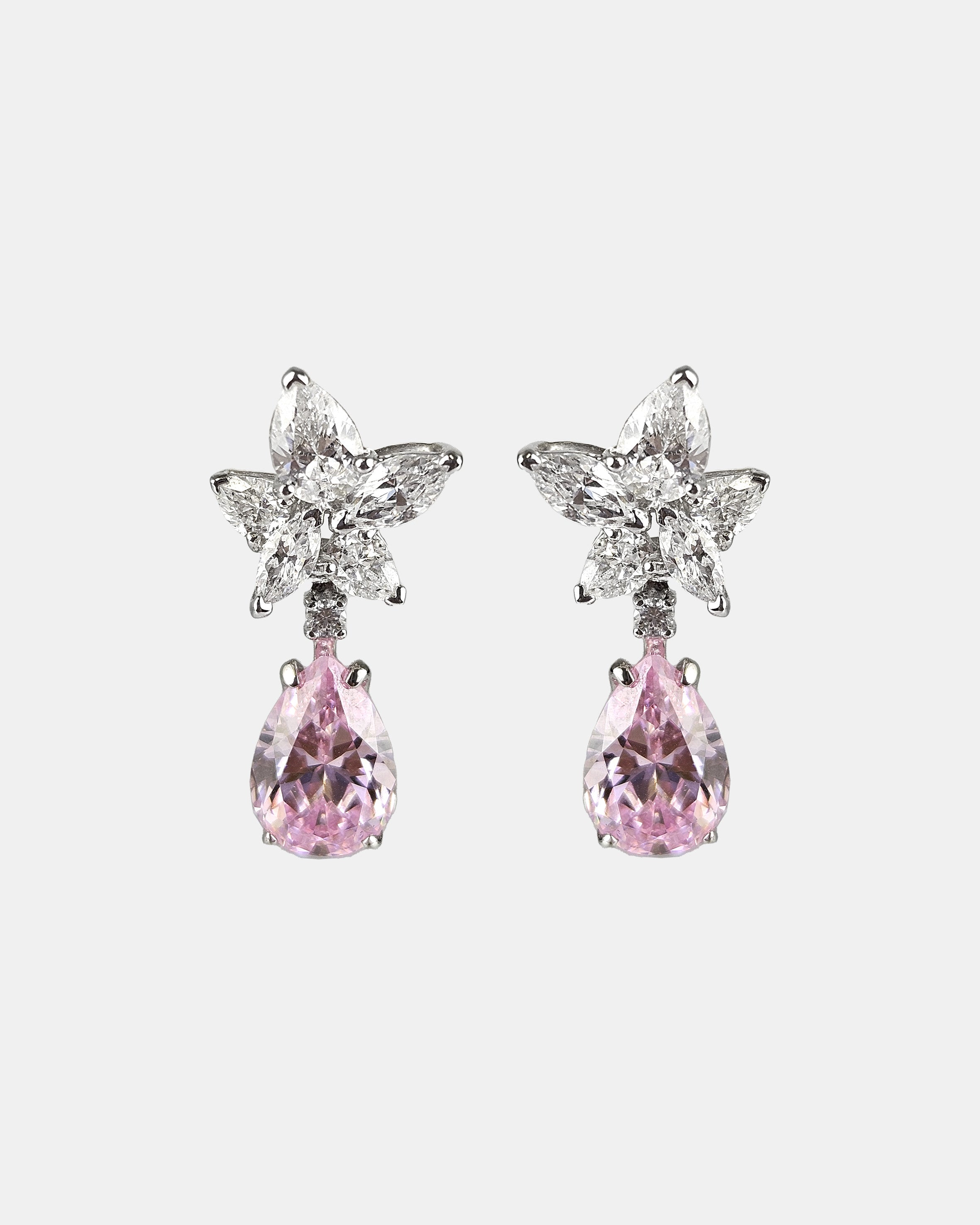 Pendientes Glow plata y zirconitas