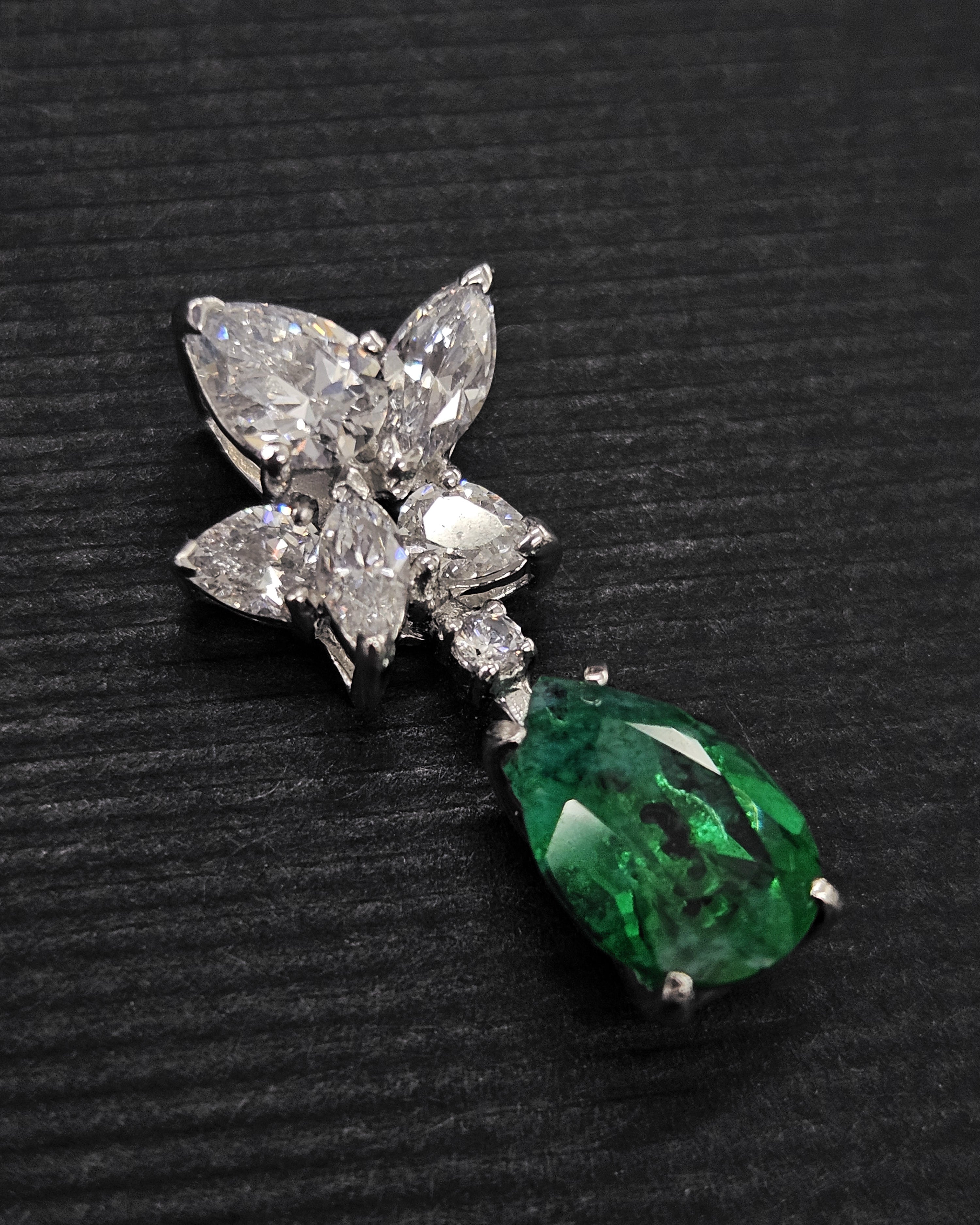 Pendientes plata y circonitas Velvet