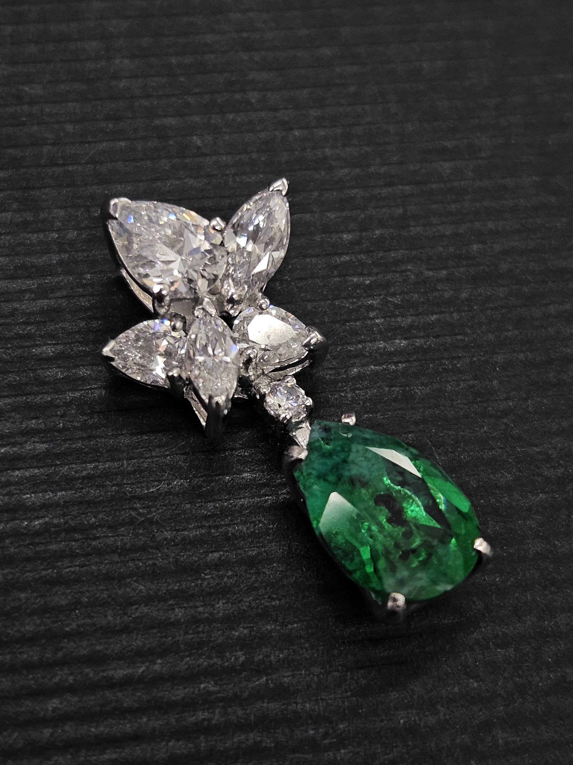 Pendientes plata y circonitas Velvet