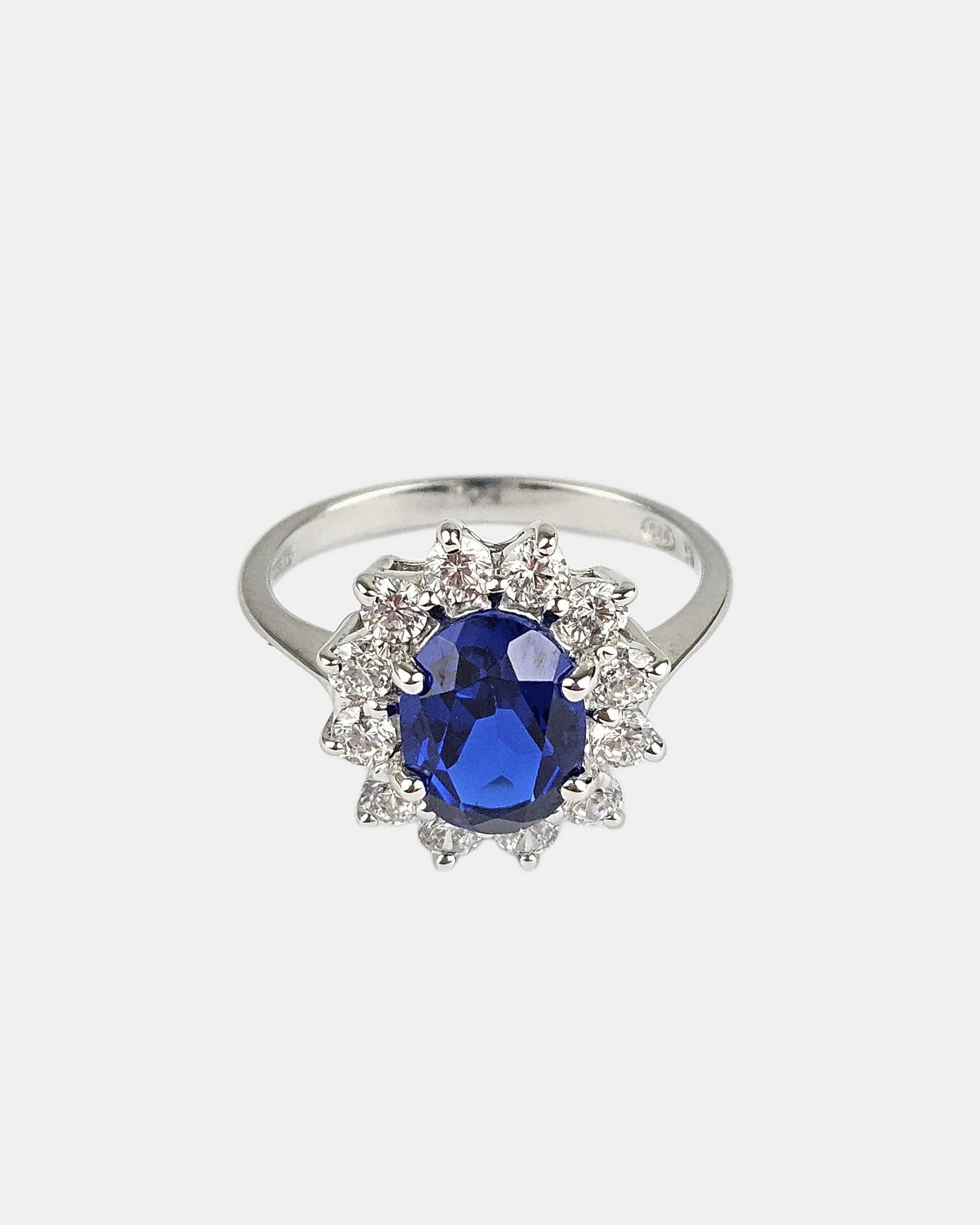 Anillo plata y zirconita Lady azul topacio