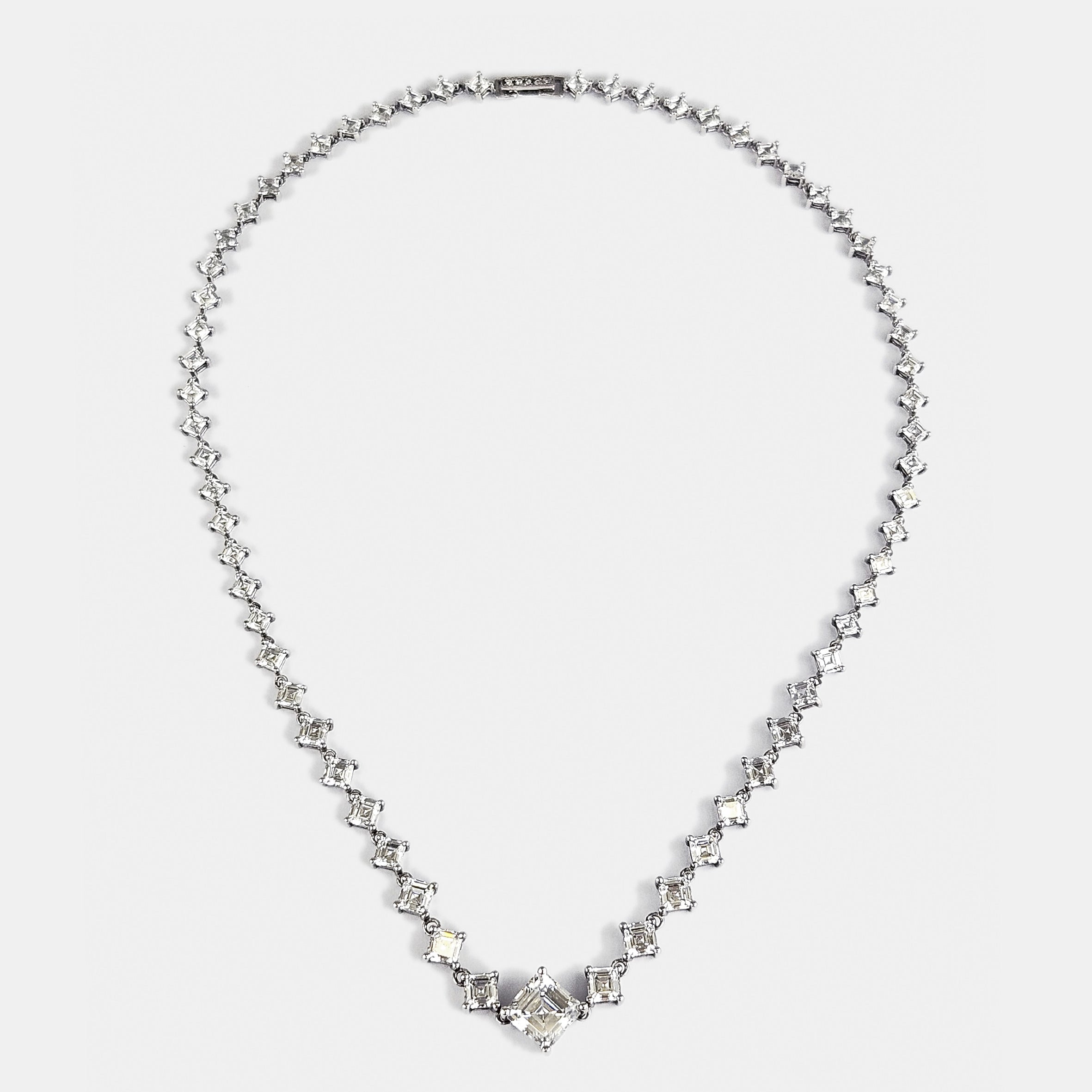 Gargantilla plata y zirconitas