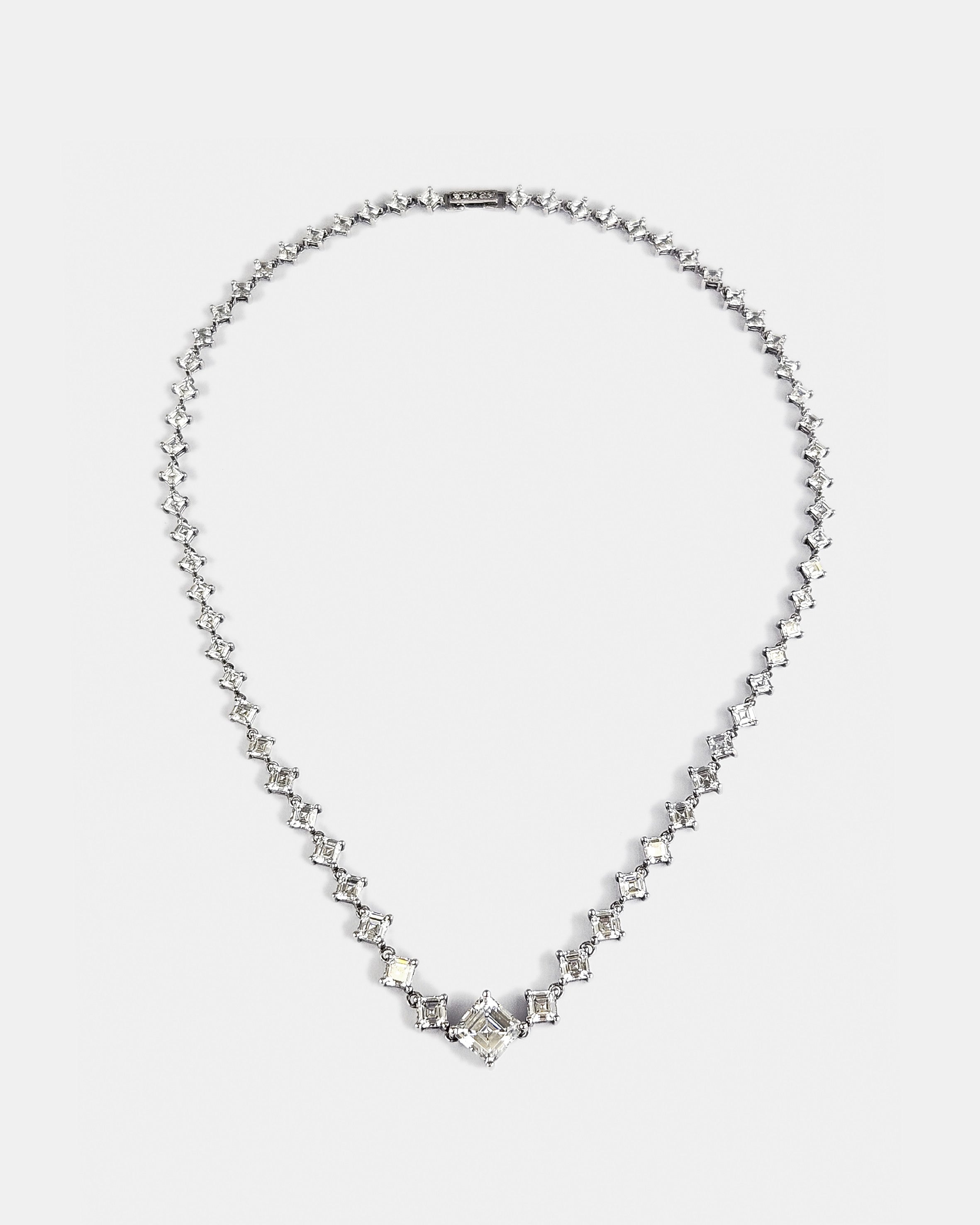 Gargantilla plata y zirconitas