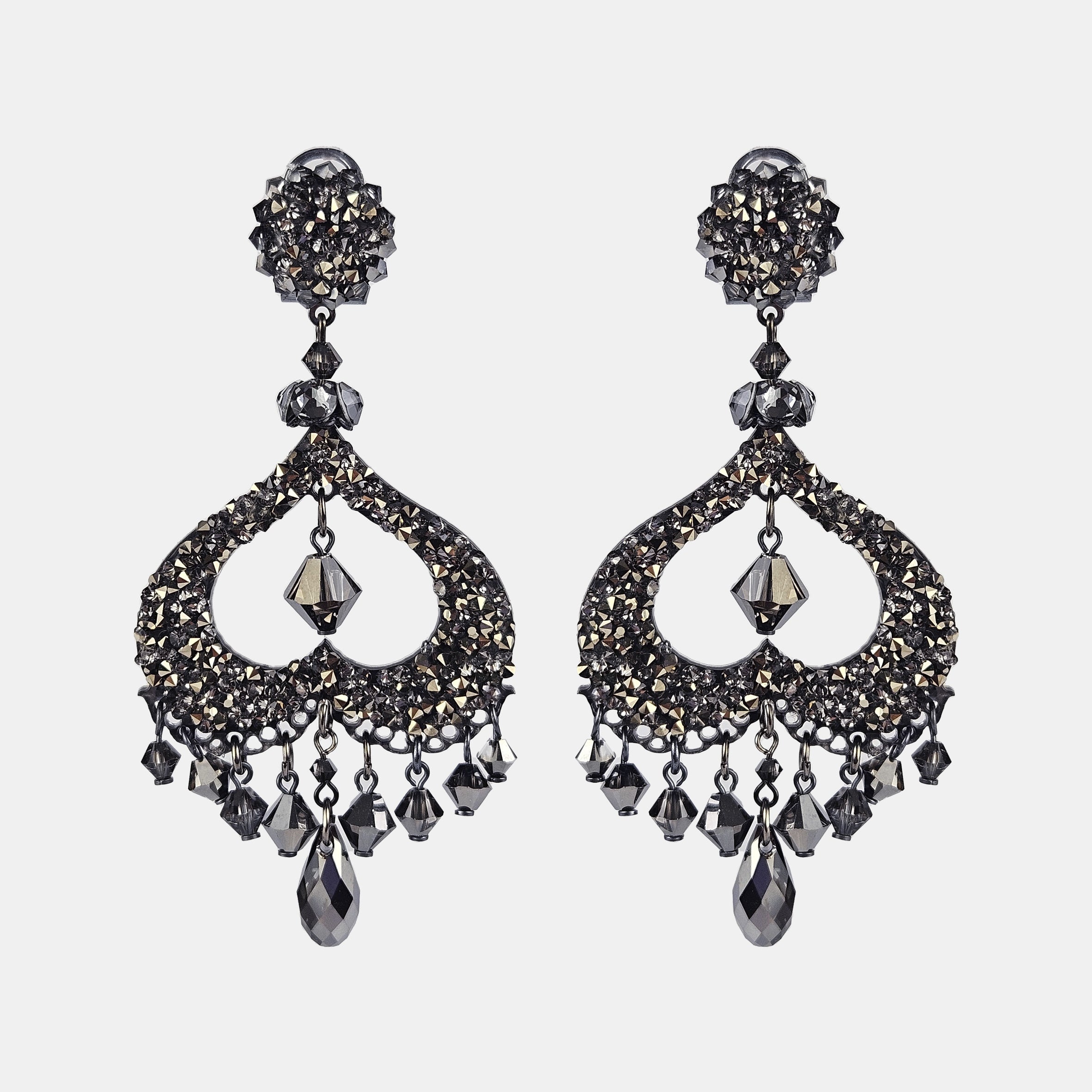 Swarovski Anthracite Spike Pendant