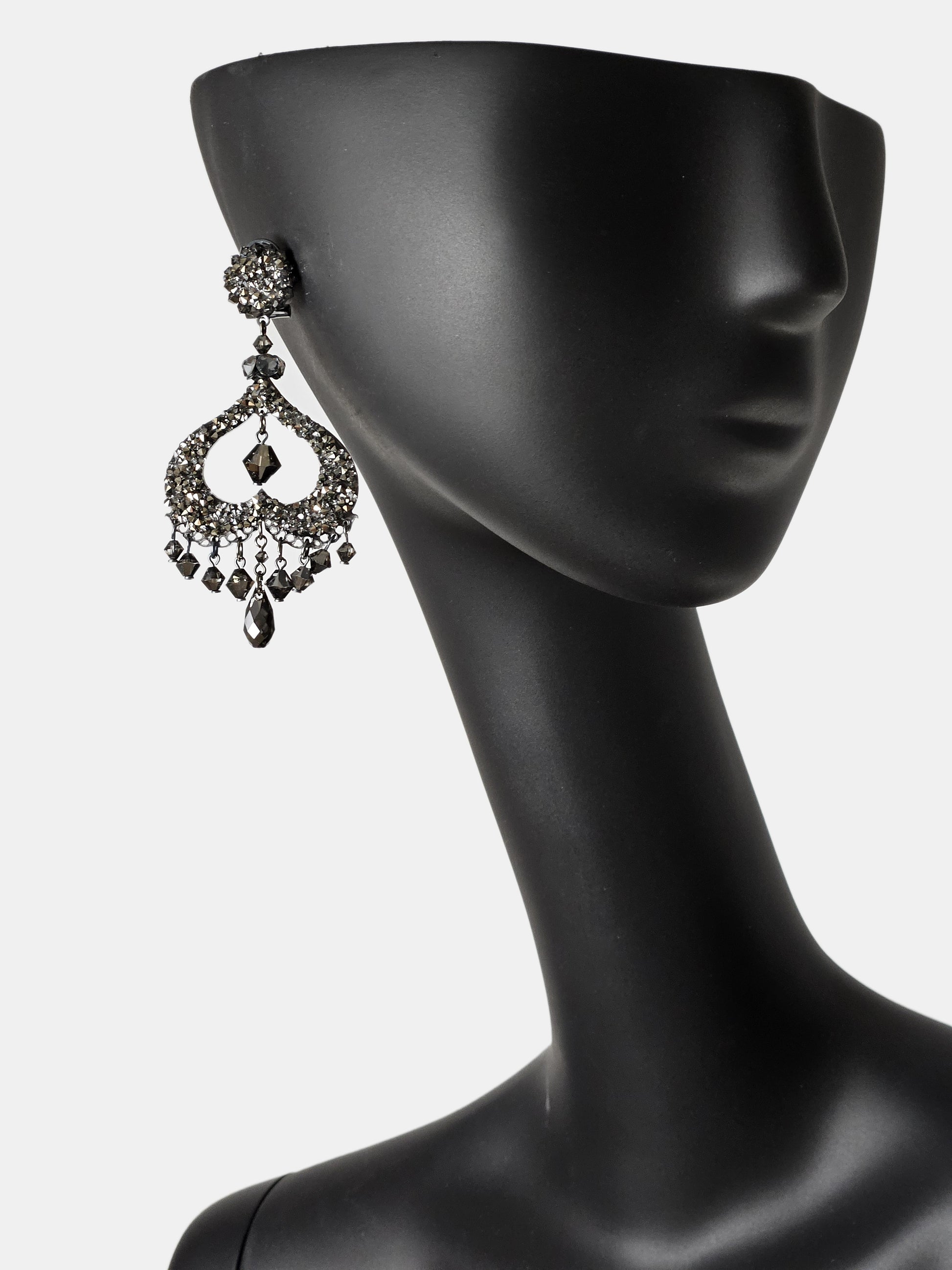 Swarovski Anthracite Spike Pendant