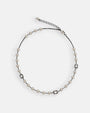 collar Elettra completo de Maria e Luisa Jewels en plata 925 bruñida con perlas y cristales transparentes.
