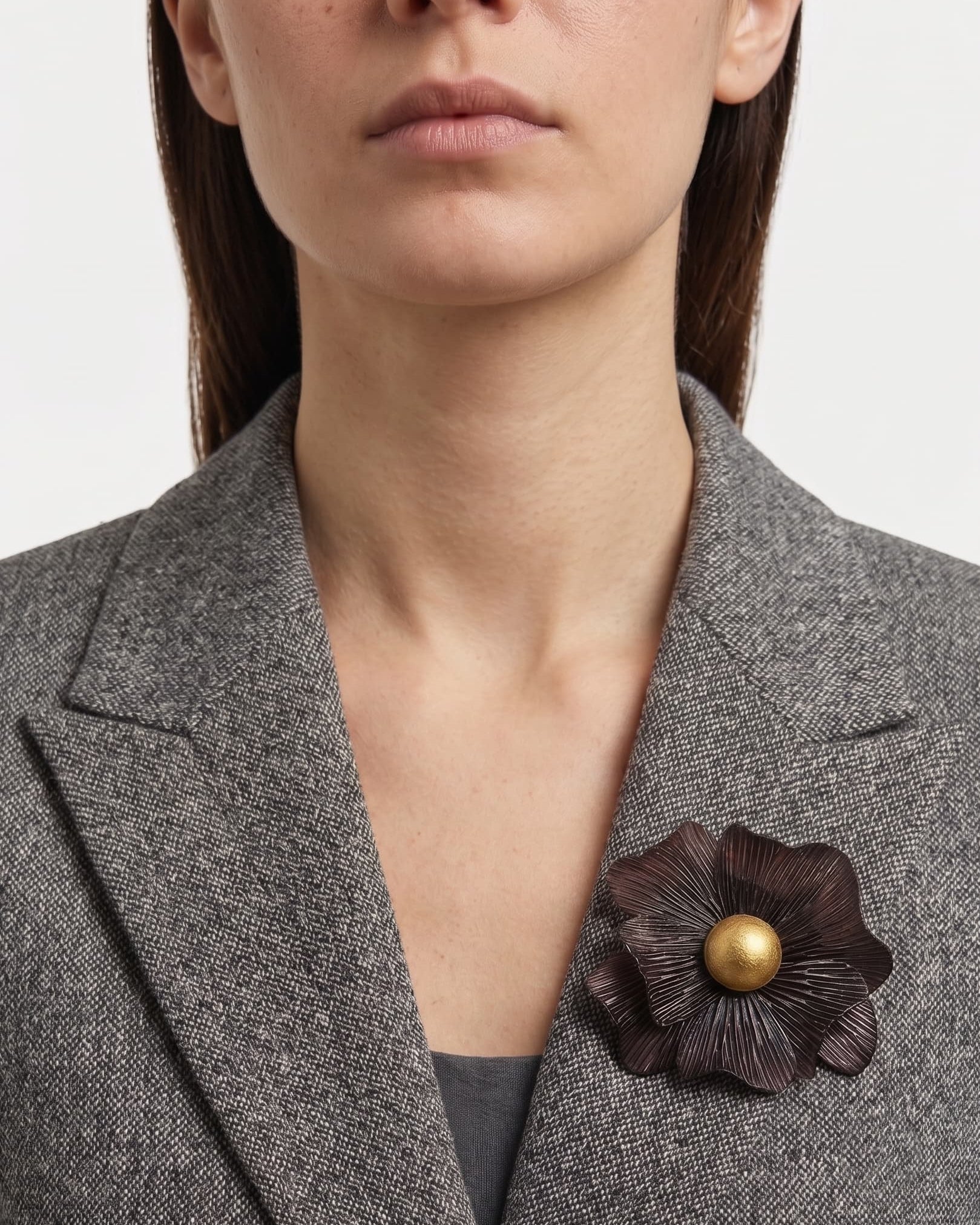 Bronze Anemone Brooch