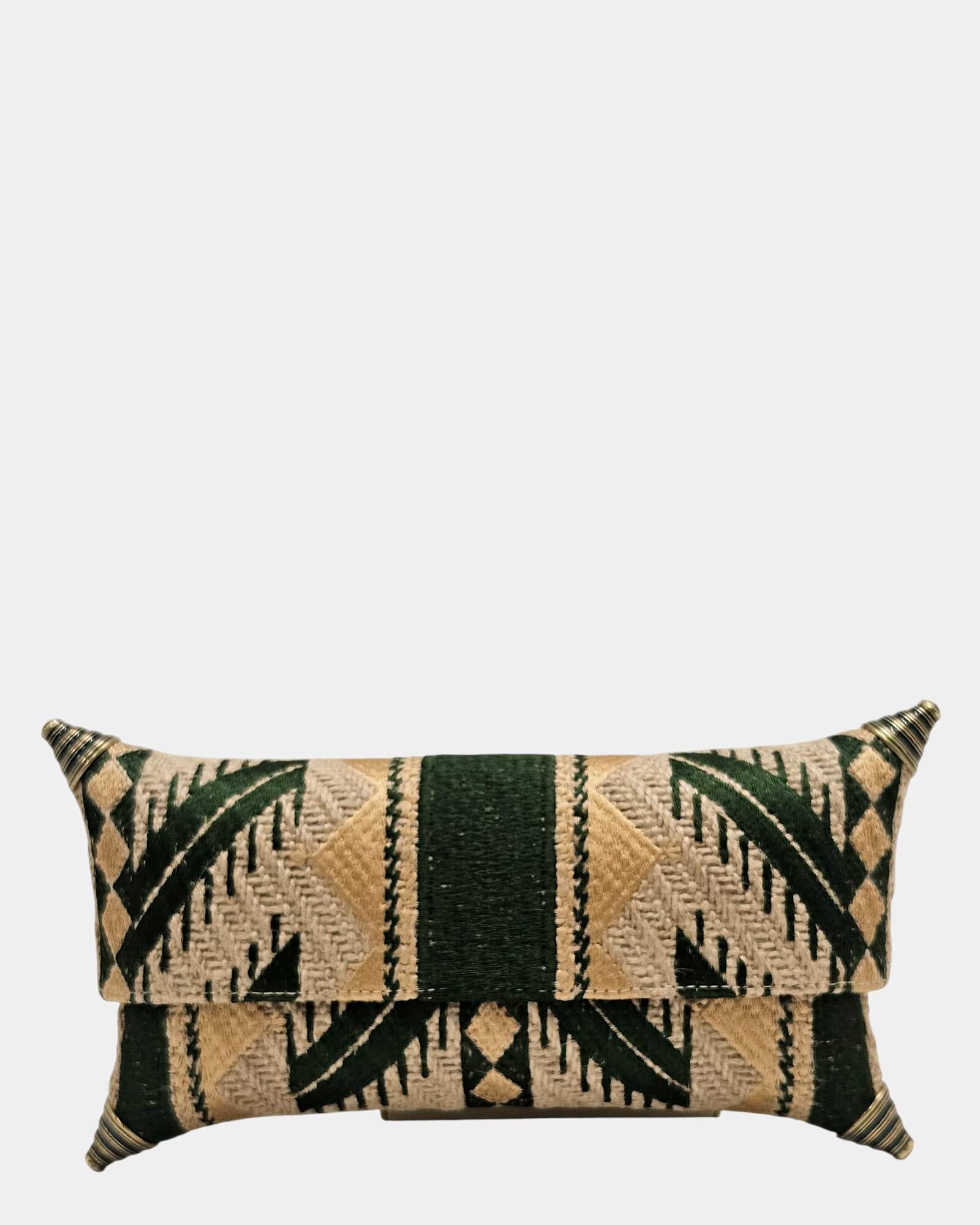 CLUTCH MARTHA GREEN AND GOLD