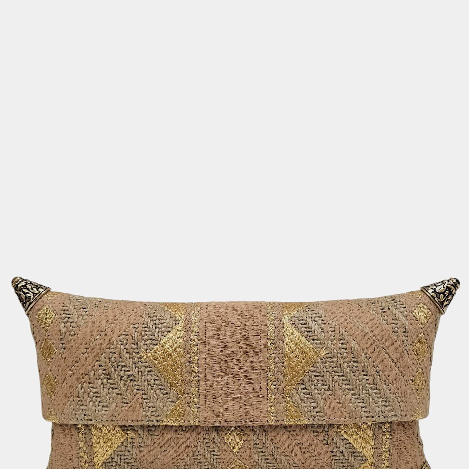 CLUTCH MARTHA RAFFIA GOLD