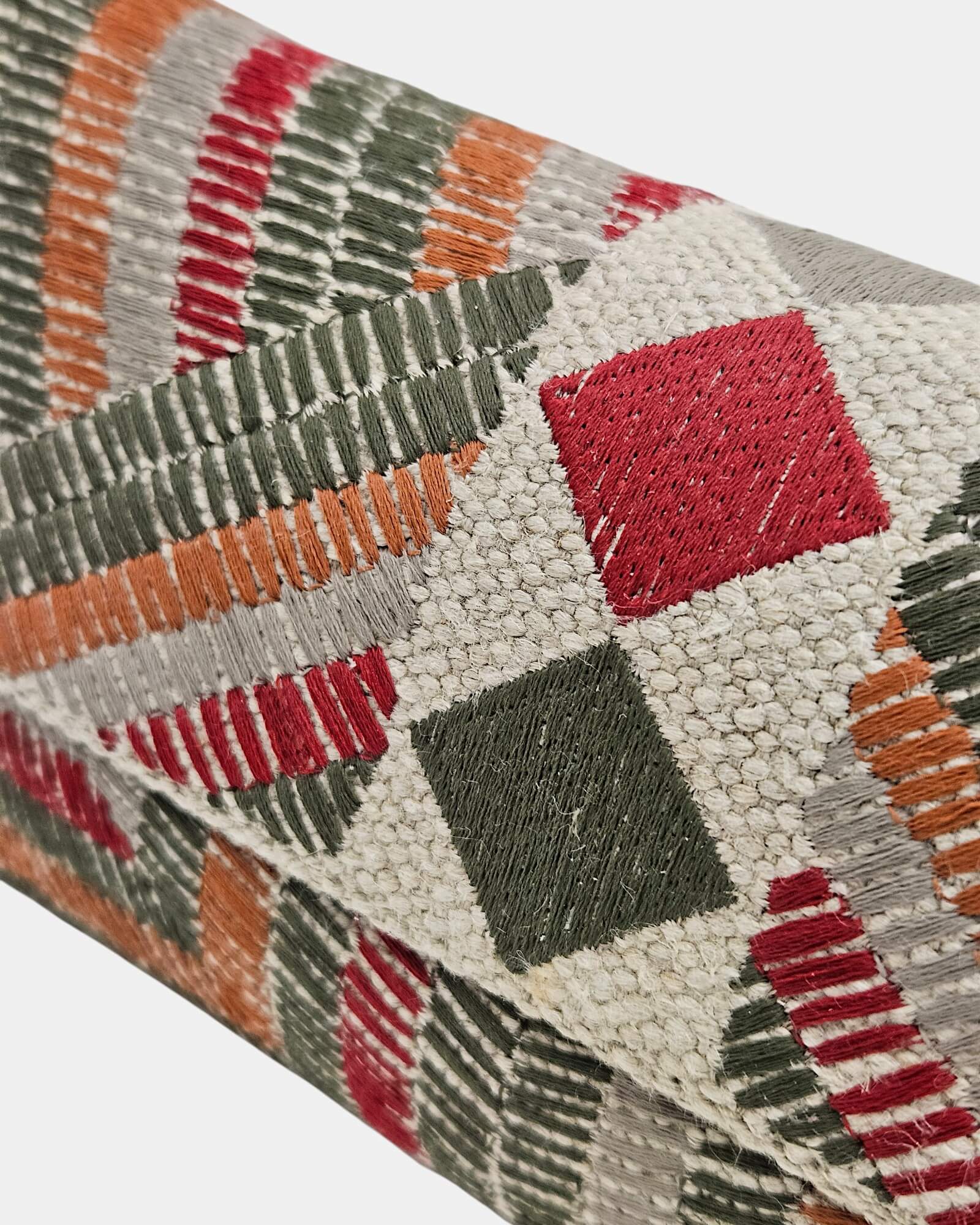 CLUTCH ROCHELA BURGUNDY & GREEN