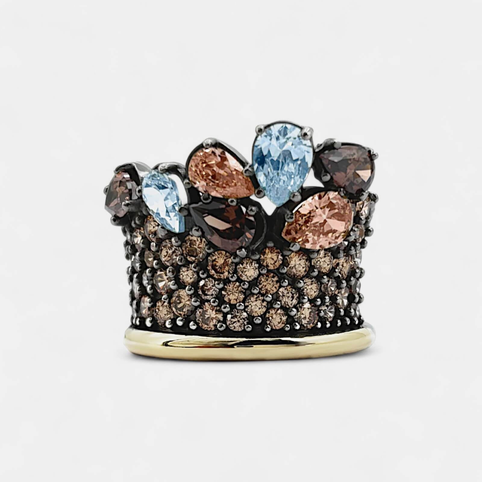 Anillo Samba plata y circonitas