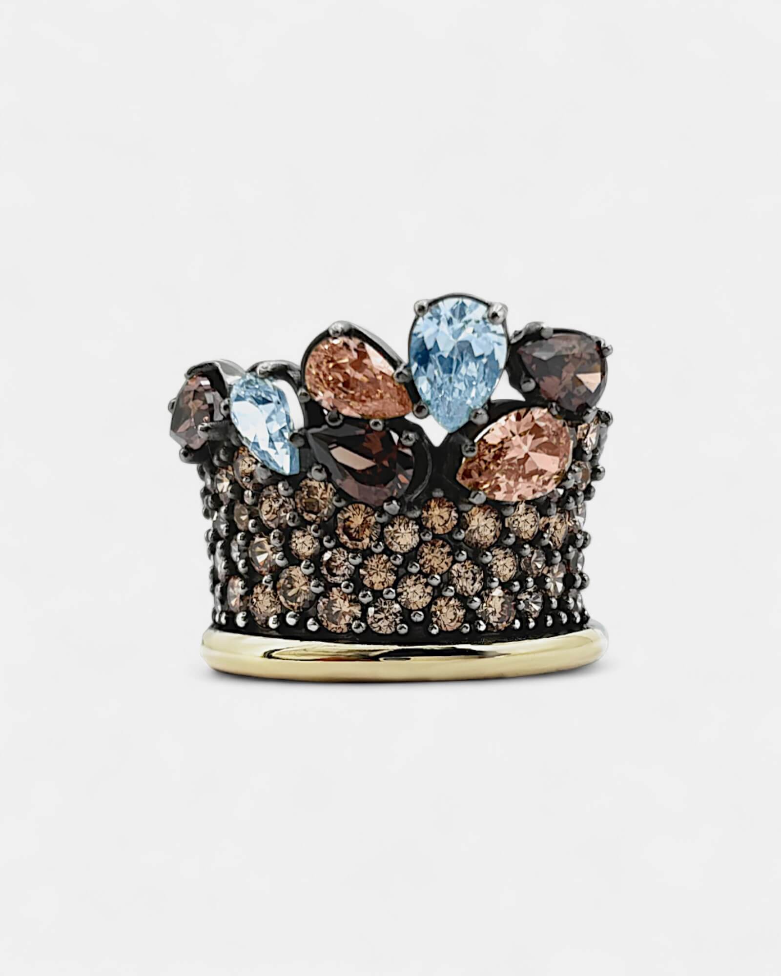 Anillo Samba plata y circonitas