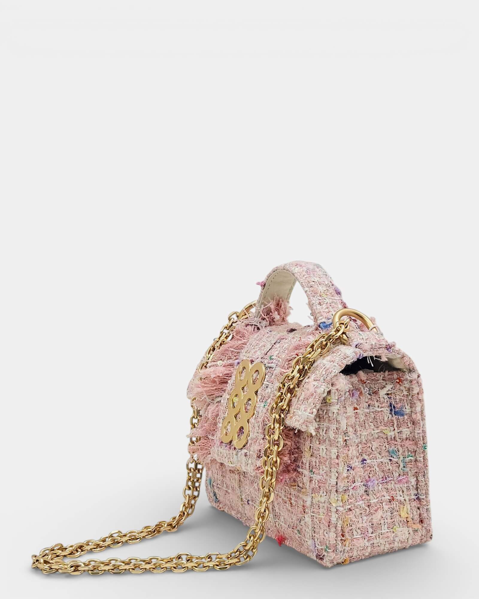 Bolso New Yorker Petite Pink Tweed