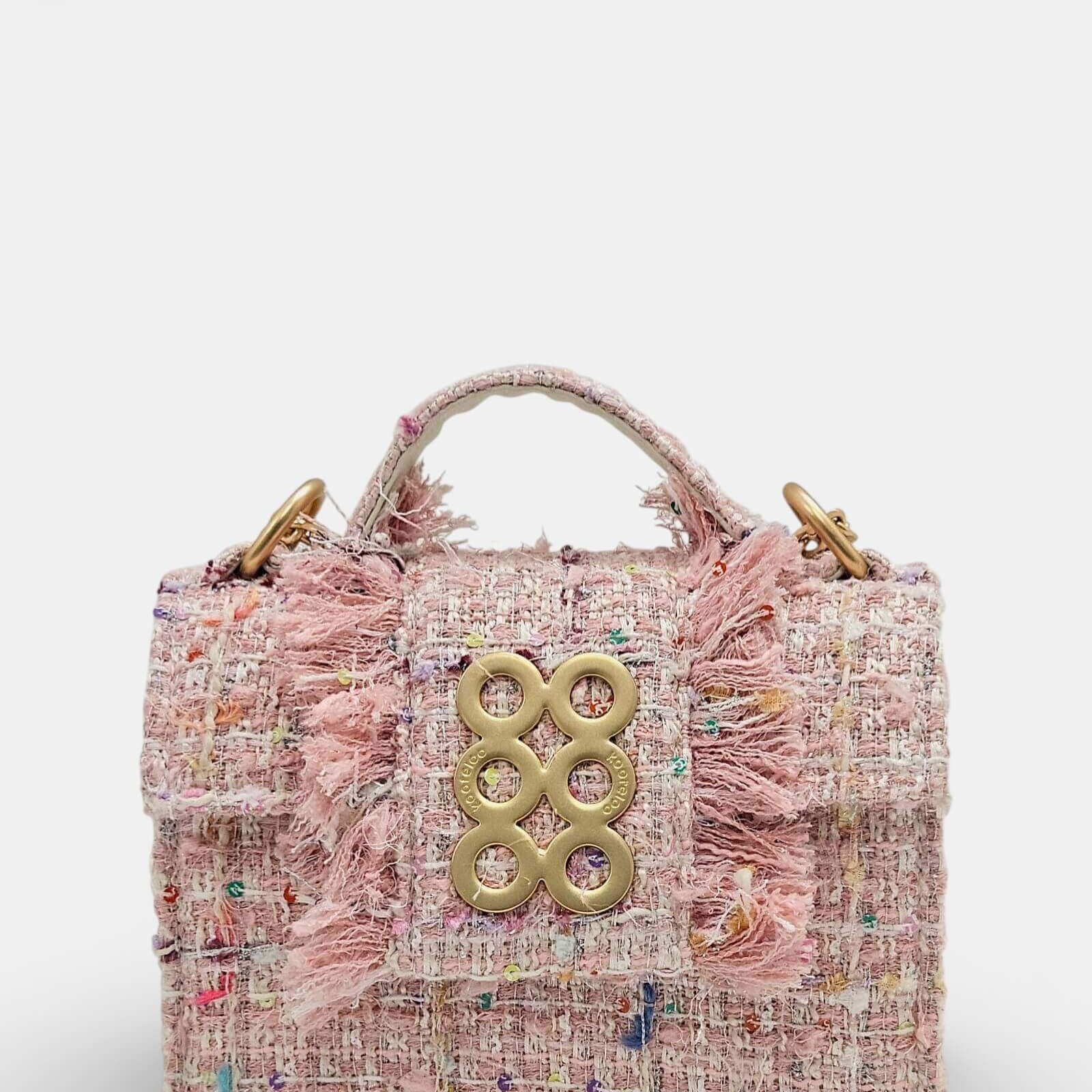 Bolso New Yorker Petite Pink Tweed