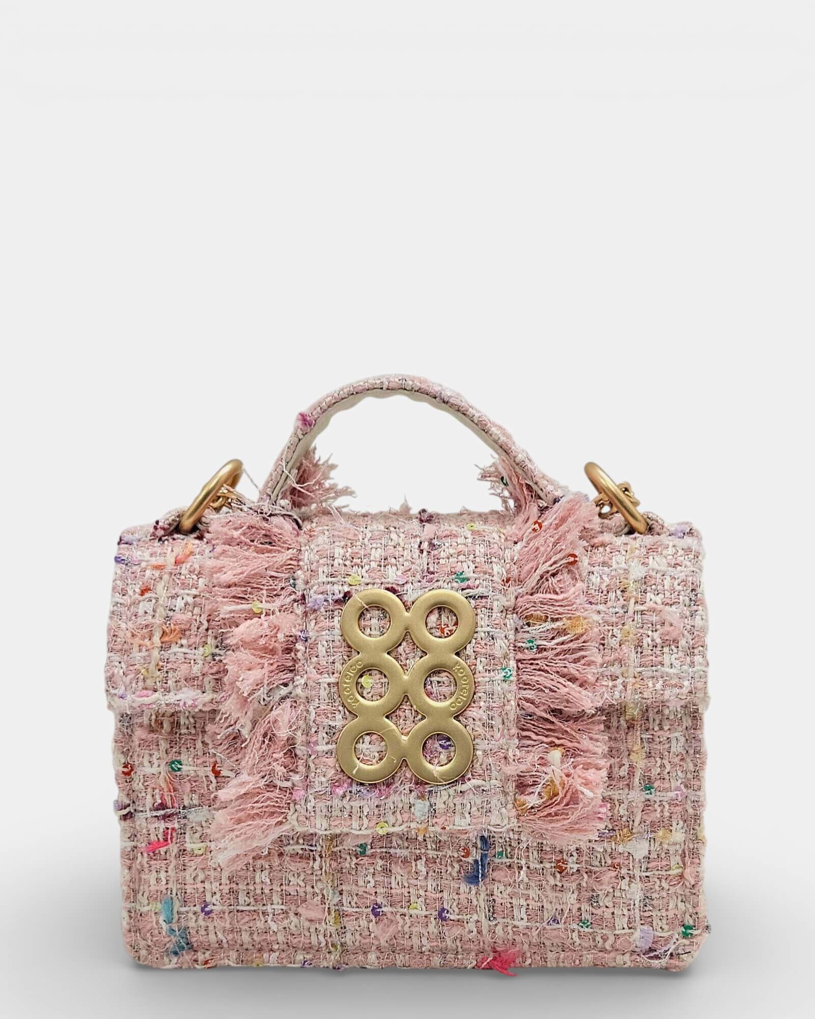 Bolso New Yorker Petite Pink Tweed