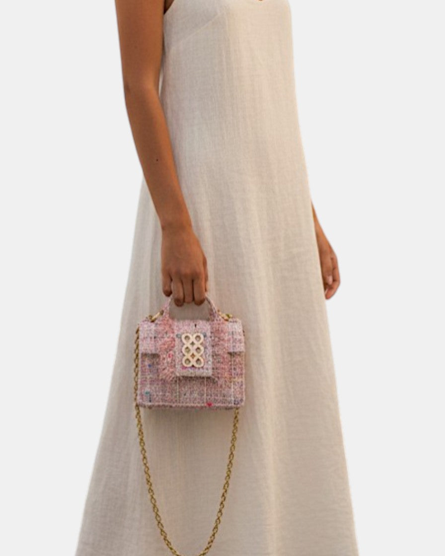 Bolso New Yorker Petite Pink Tweed