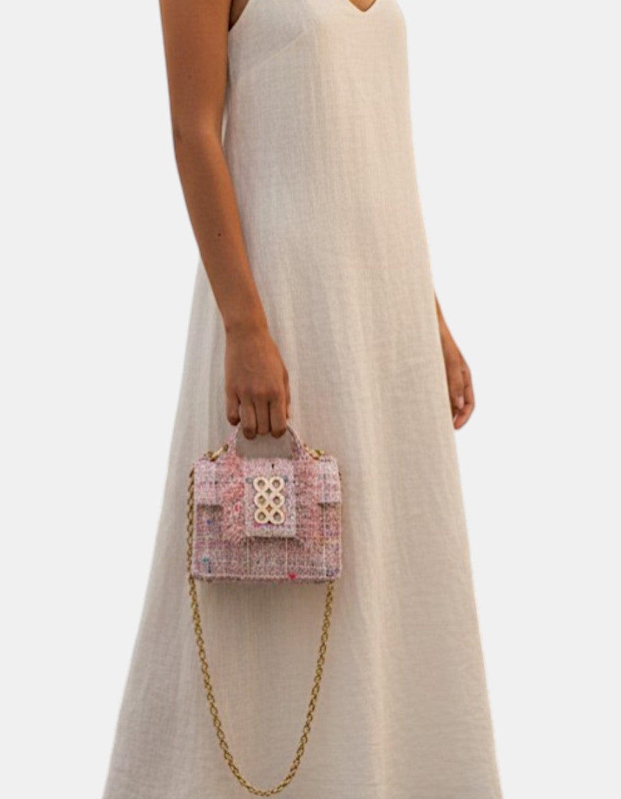 Bolso New Yorker Petite Pink Tweed