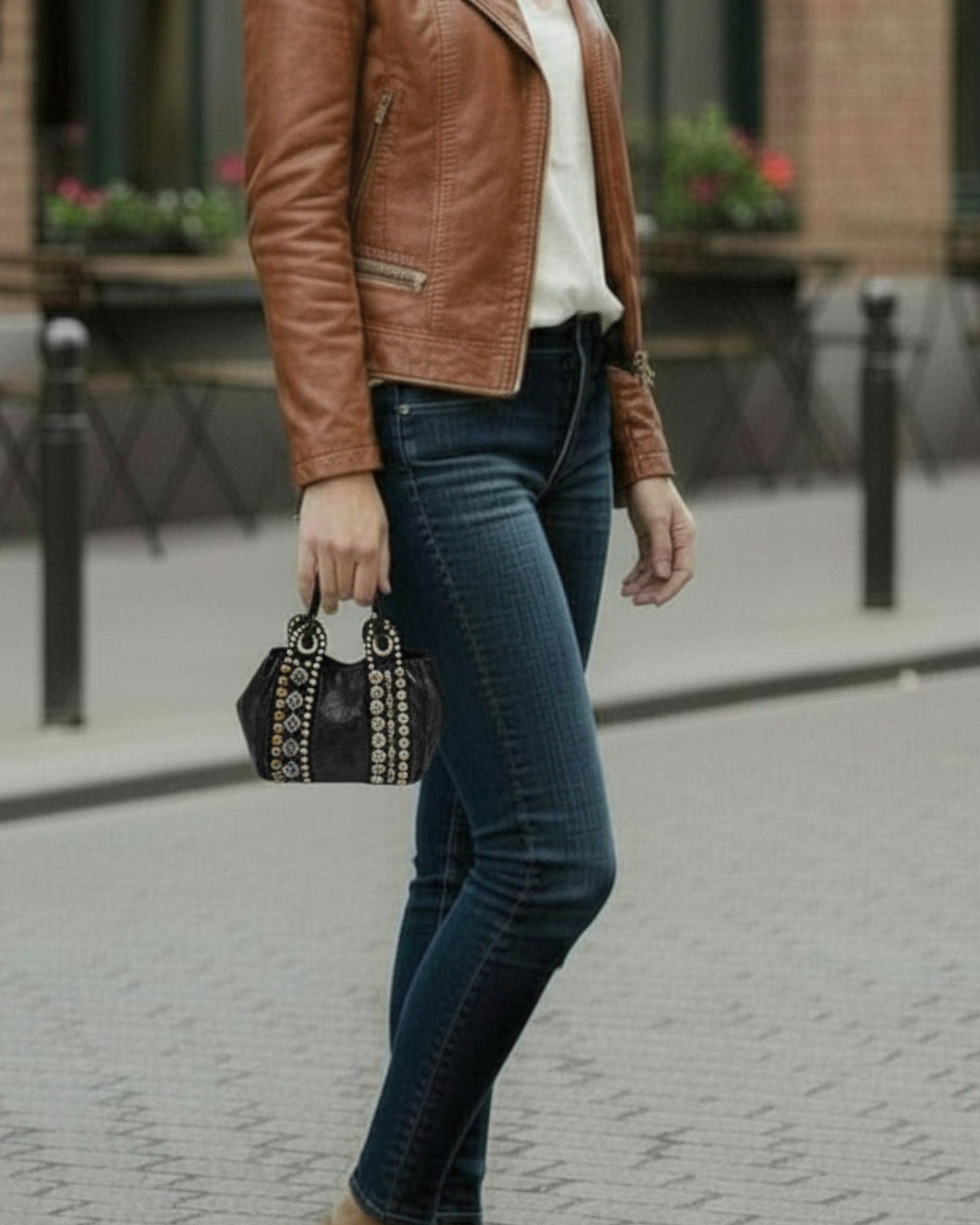 Bolso Dafne piel marrón