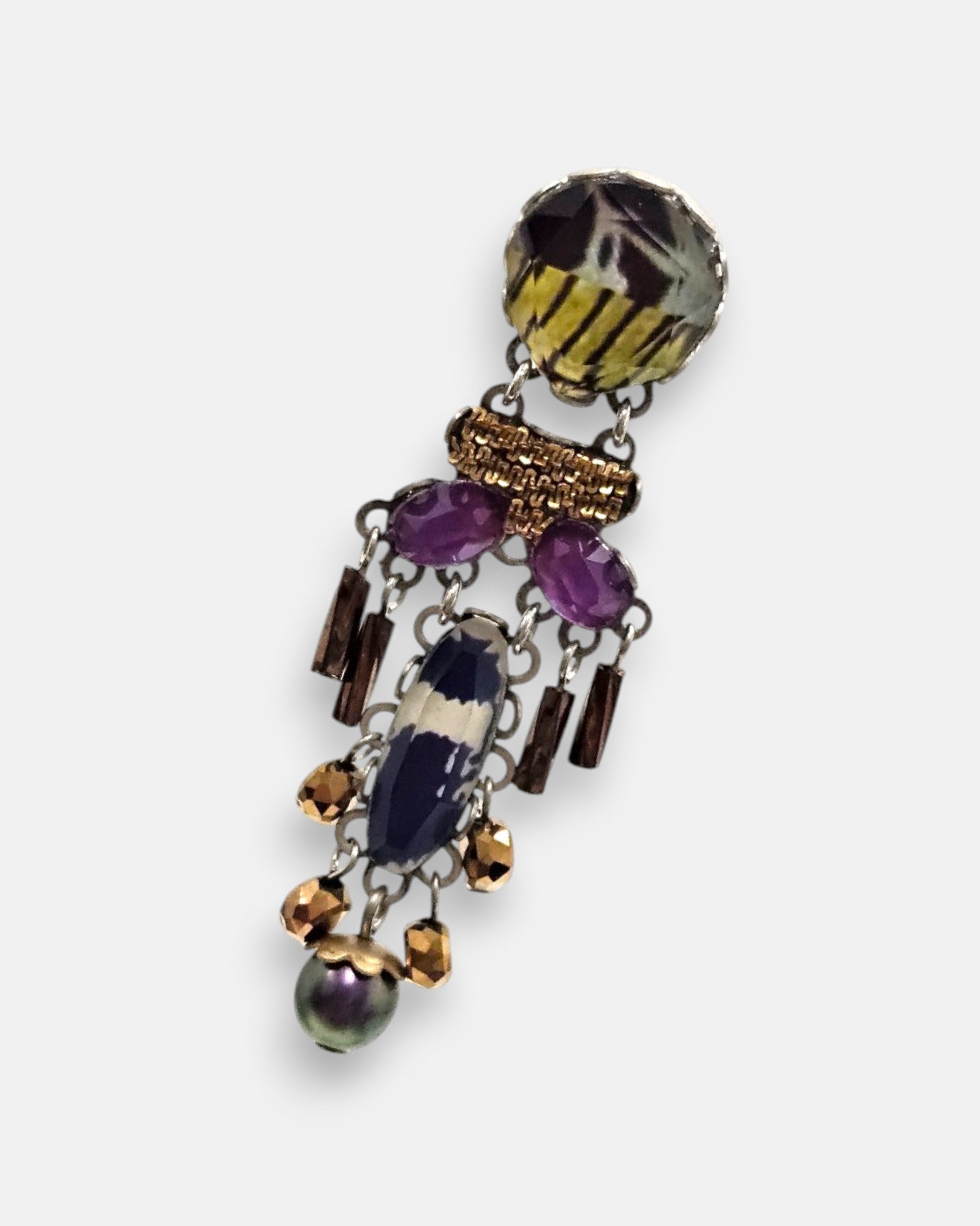 Pendientes Crisálida Violeta