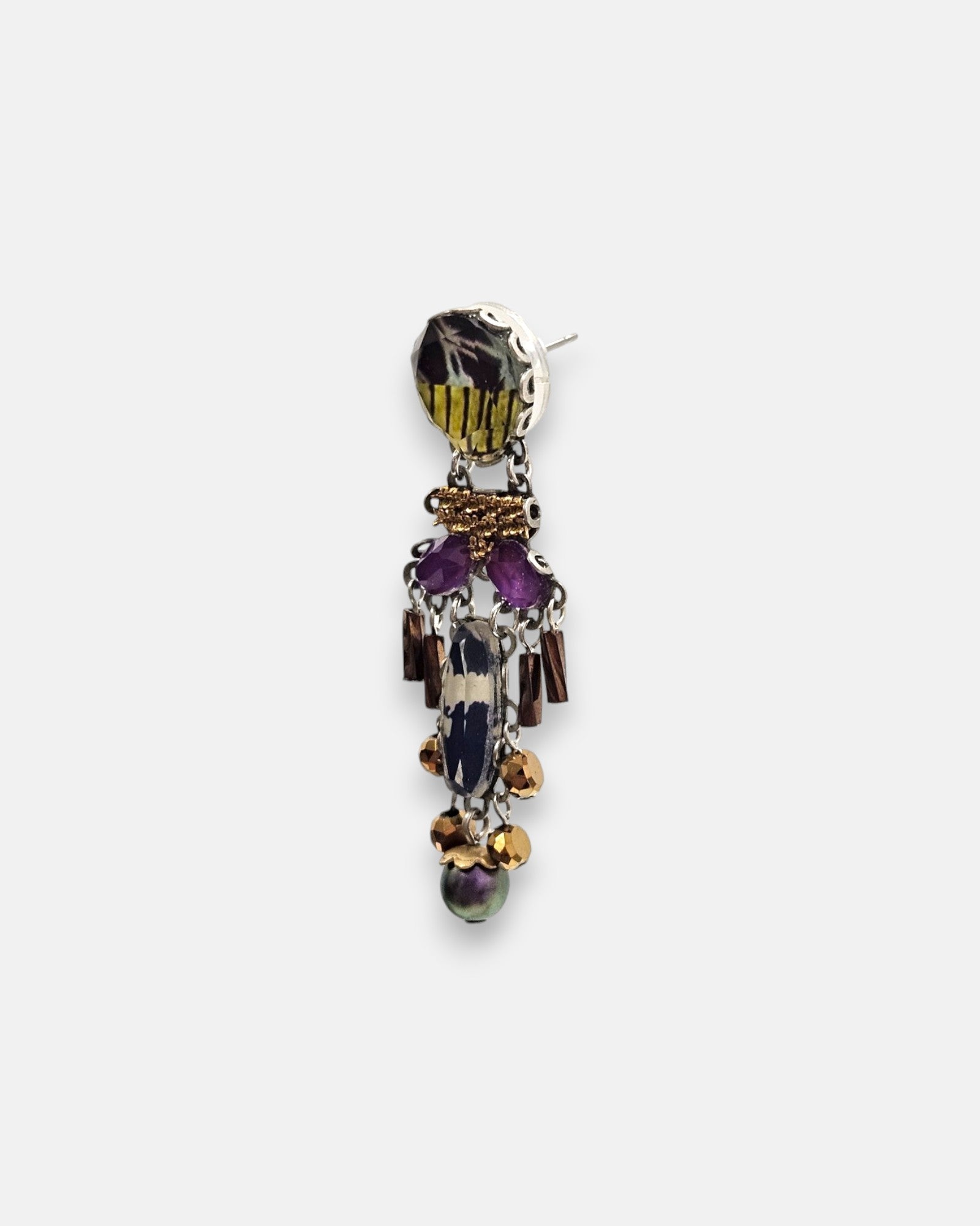 Pendientes Crisálida Violeta