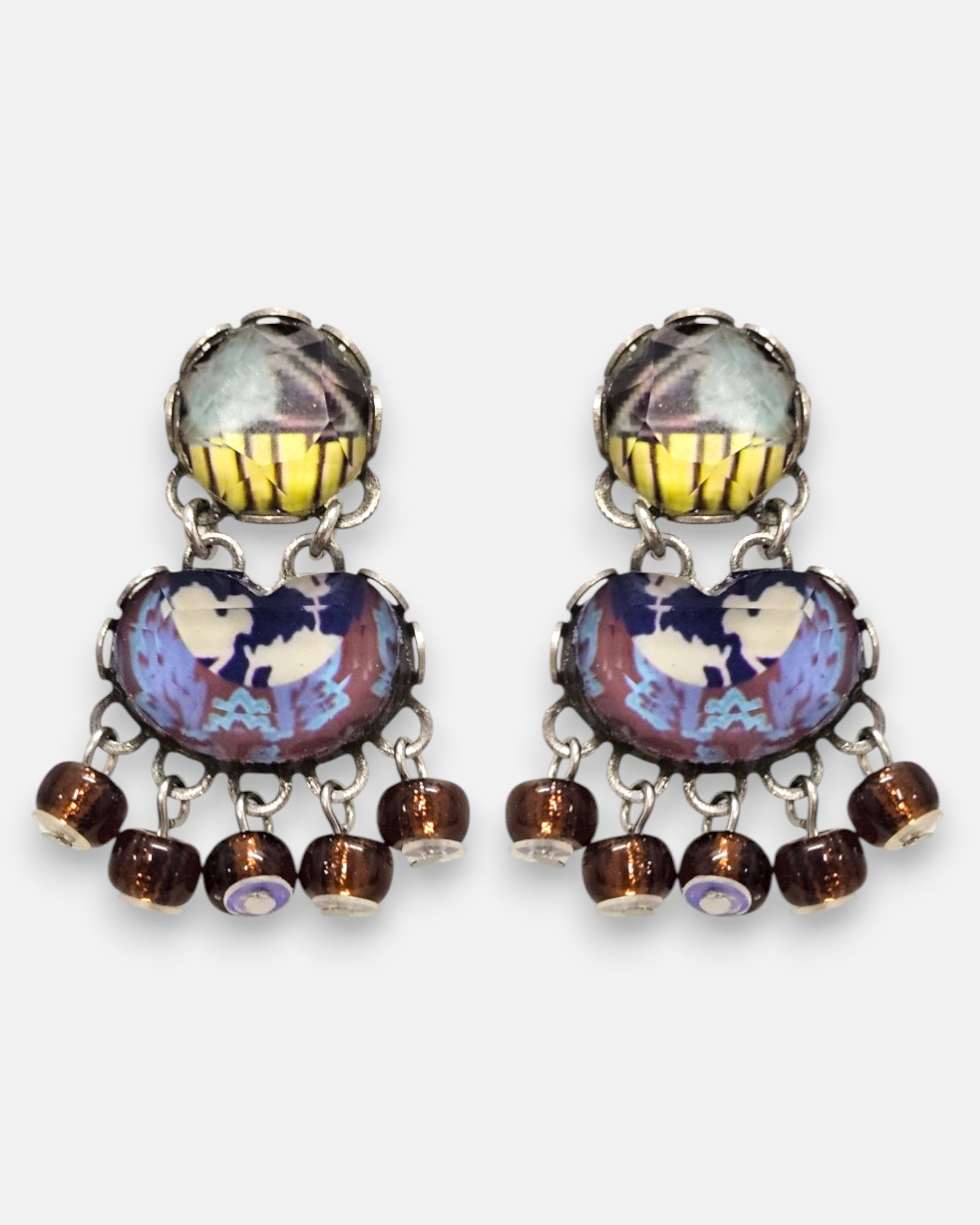 Medusa Mauve Earrings