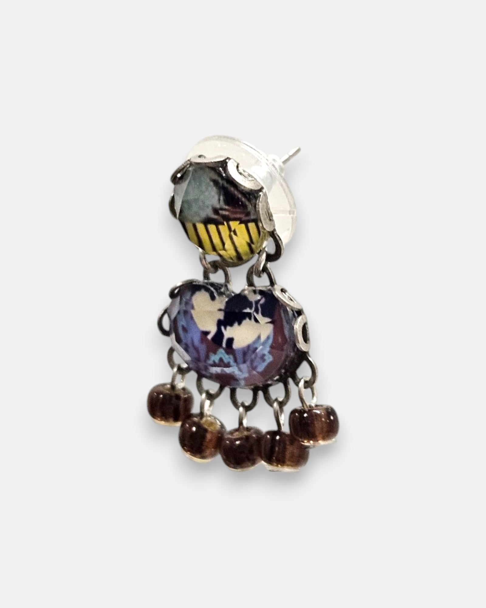 Pendientes Medusa Malva