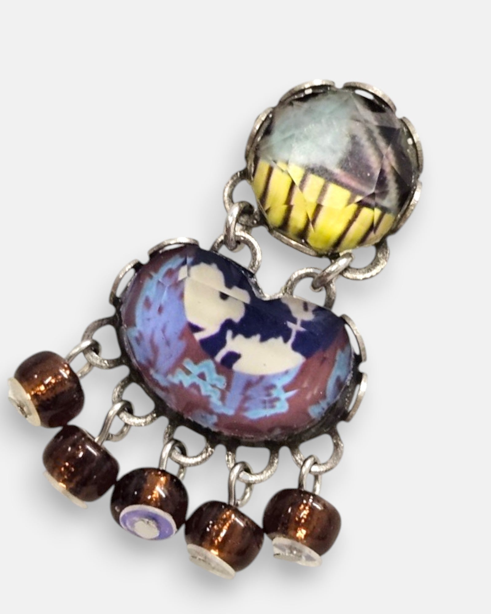 Pendientes Medusa Malva