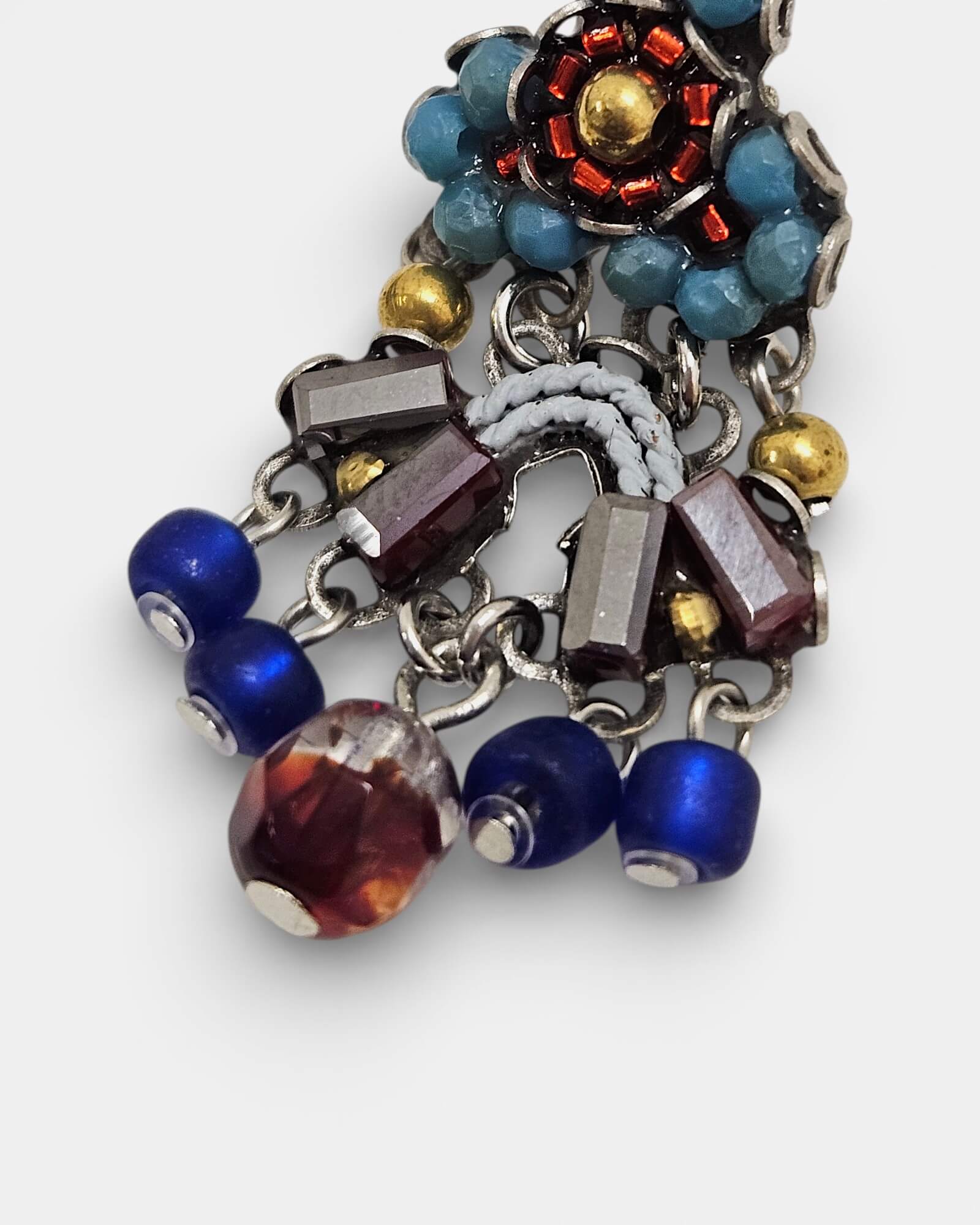 Pendientes artesanales azules Radiance